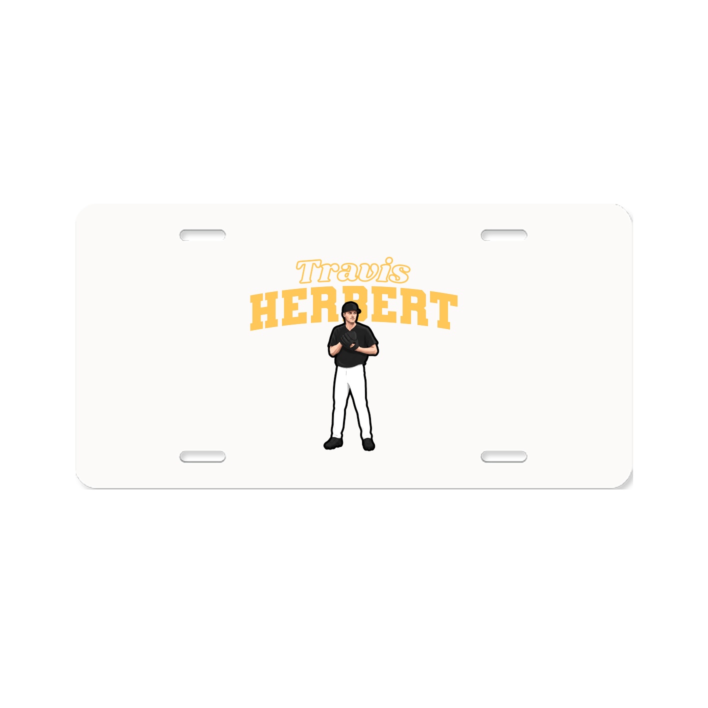 License Plate — Name Arch in Classic