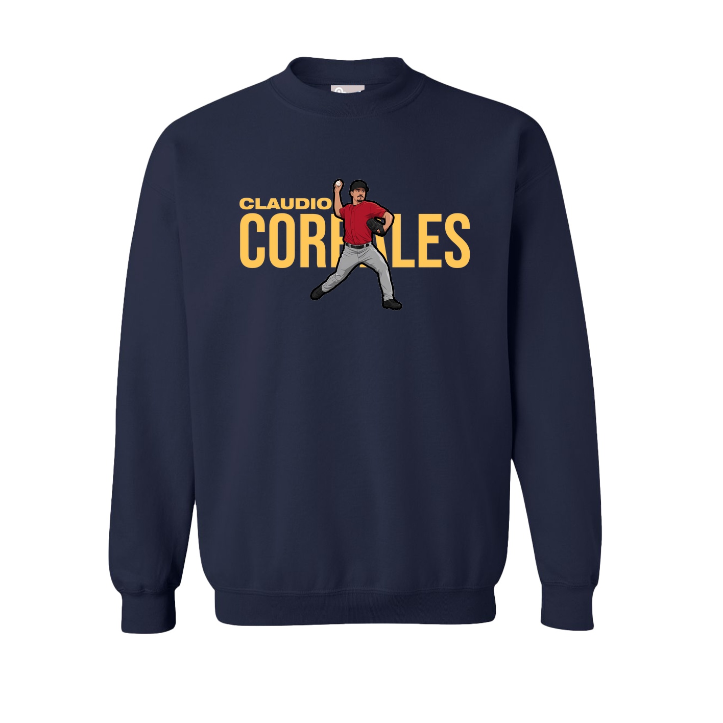 Fleece Crew — Player Name in Navy