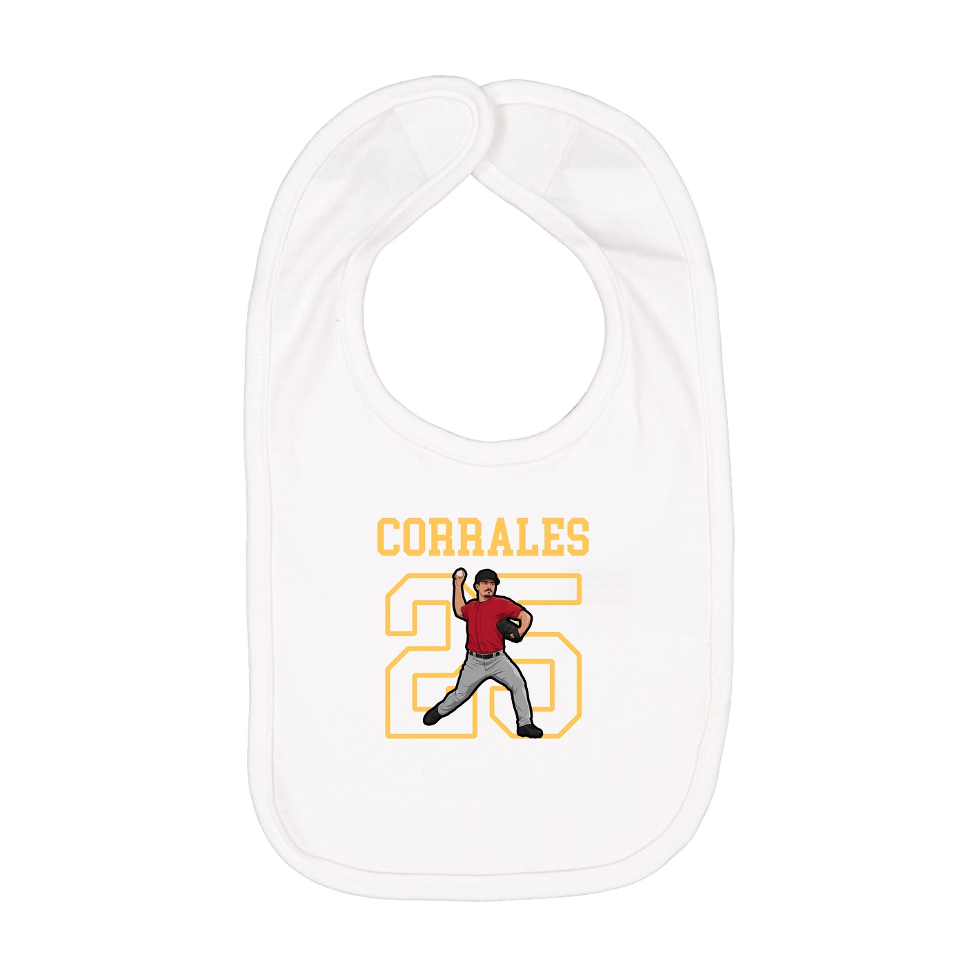 Infant Bib — Shirsey in White