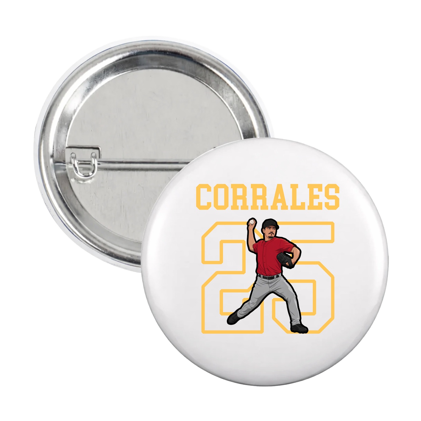 Game Day Button — Shirsey in White