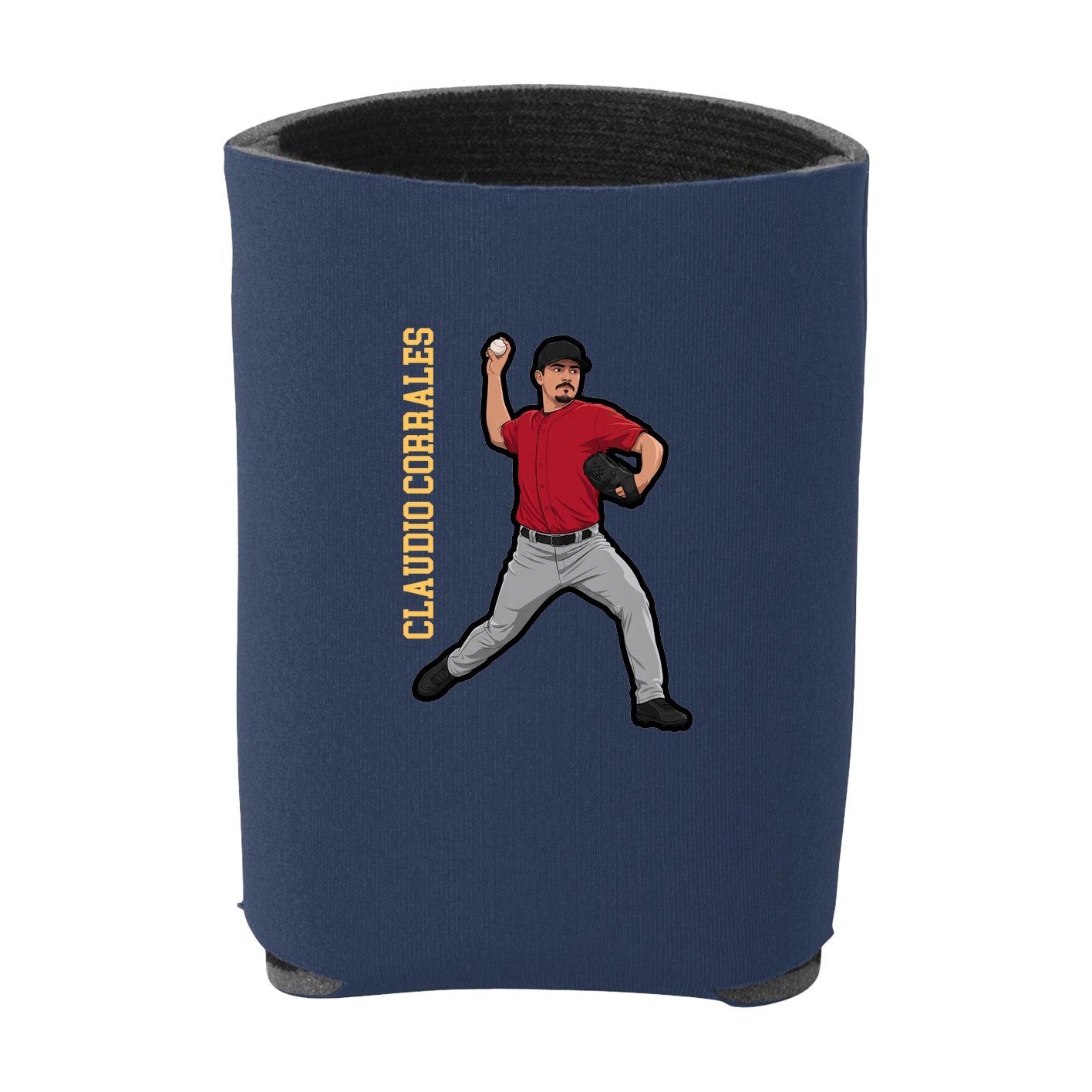 Can Holder — Name Vertical in Navy