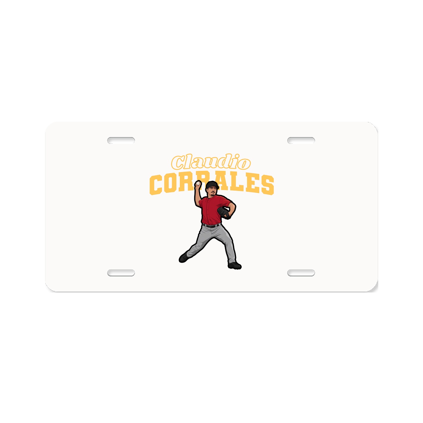 License Plate — Name Arch in Classic