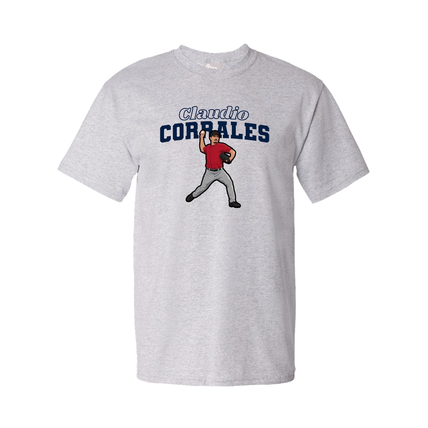 Youth Tee — Name Arch in Grey