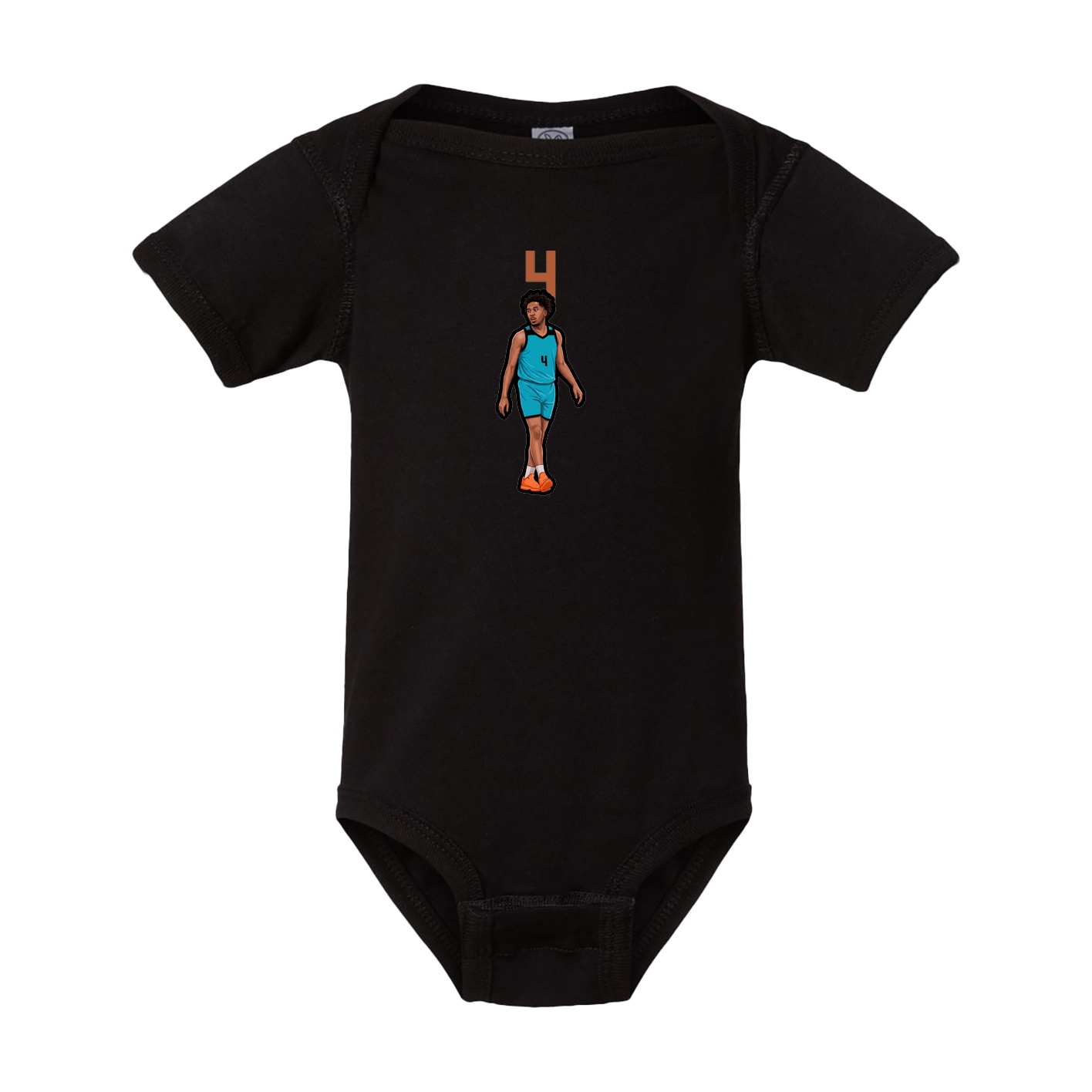 Baby Onesie — Number Top in Black