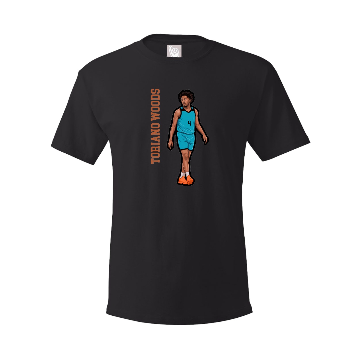 Tee — Name Vertical in Black