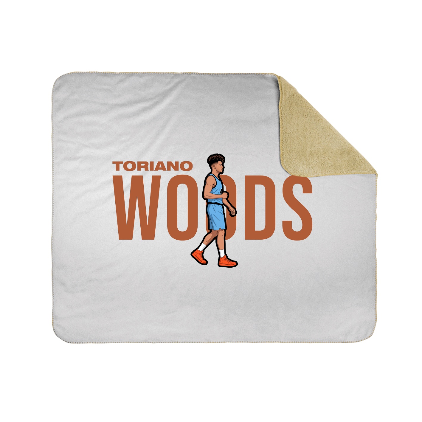 Throw Blanket — Player Name in White