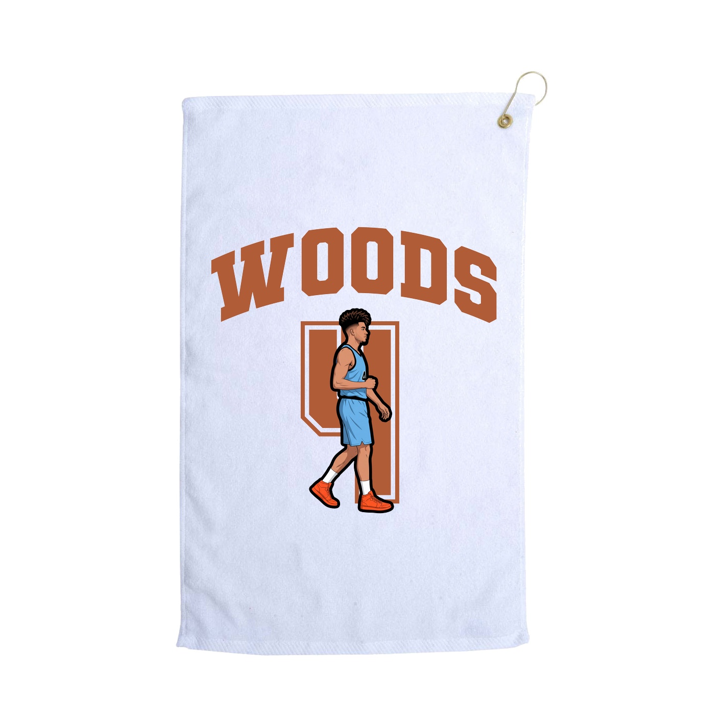 Golf Towel — Number in White