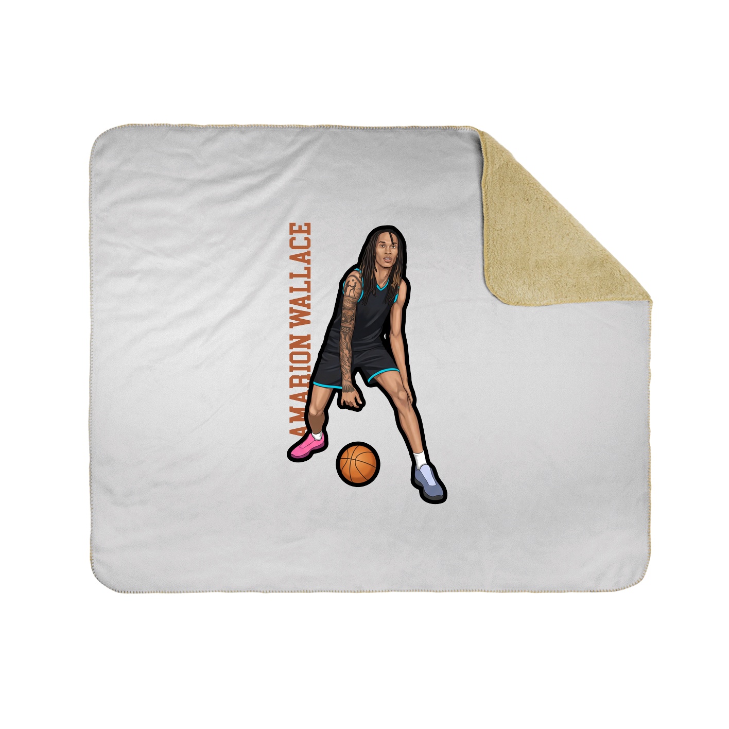 50x60 Sherpa Lined Throw Blanket