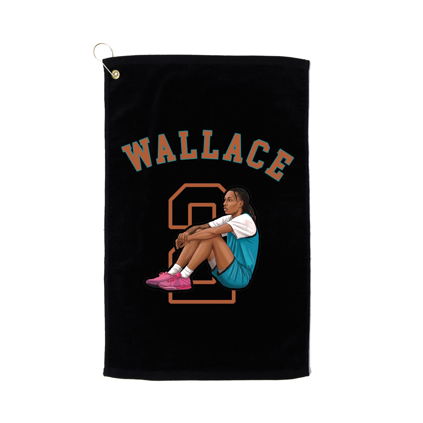 Golf Towel — Shirsey Arch in Black