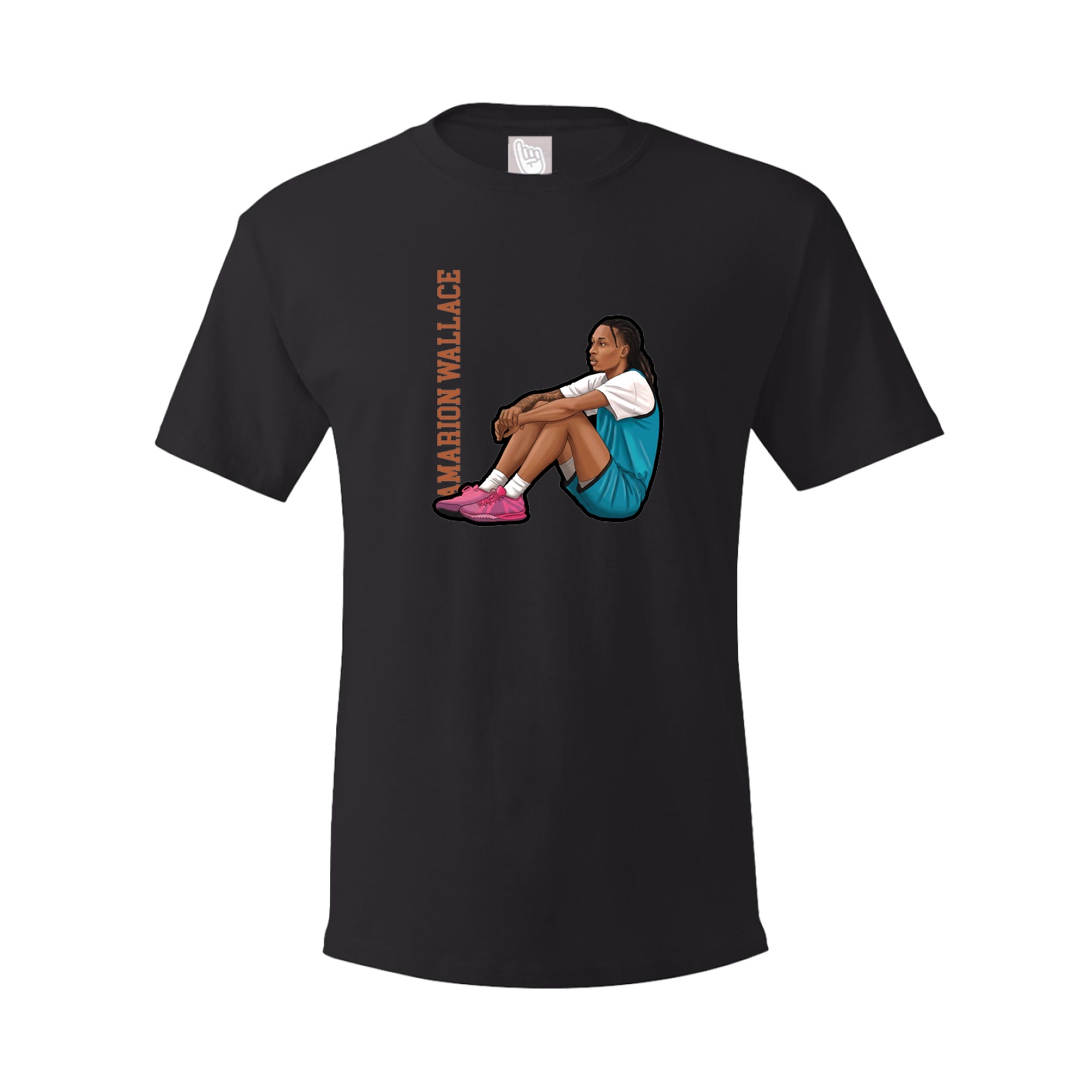 Tee — Name Vertical in Black