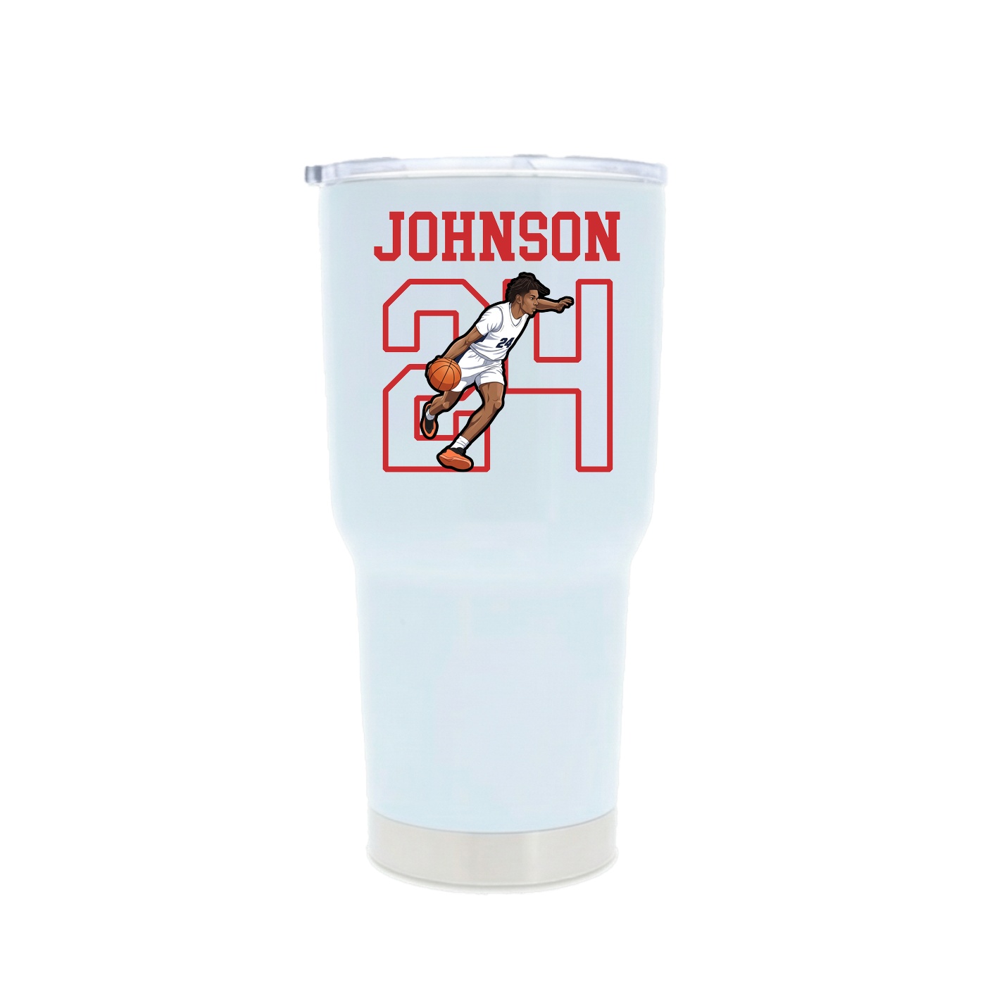 30oz Stainless Steel Tumbler — Shirsey in White