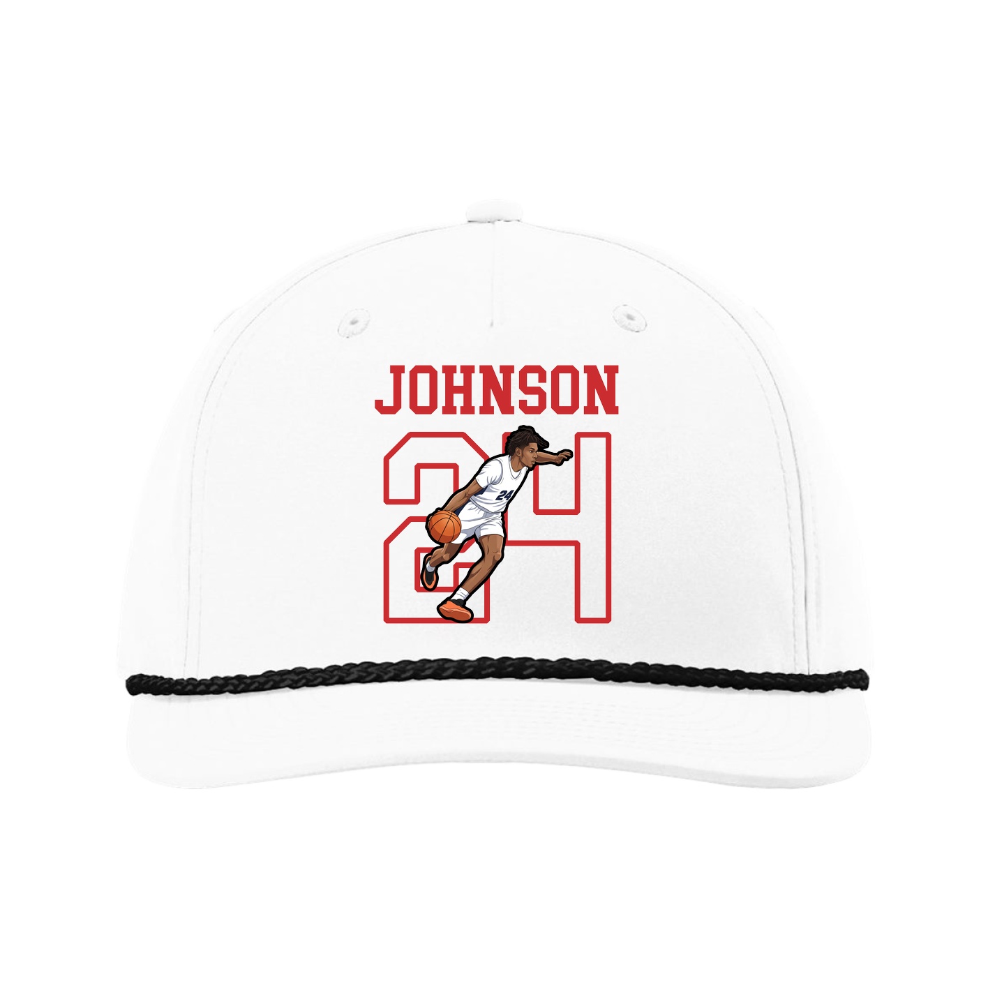 Five-Panel Classic Rope Cap — Shirsey in White