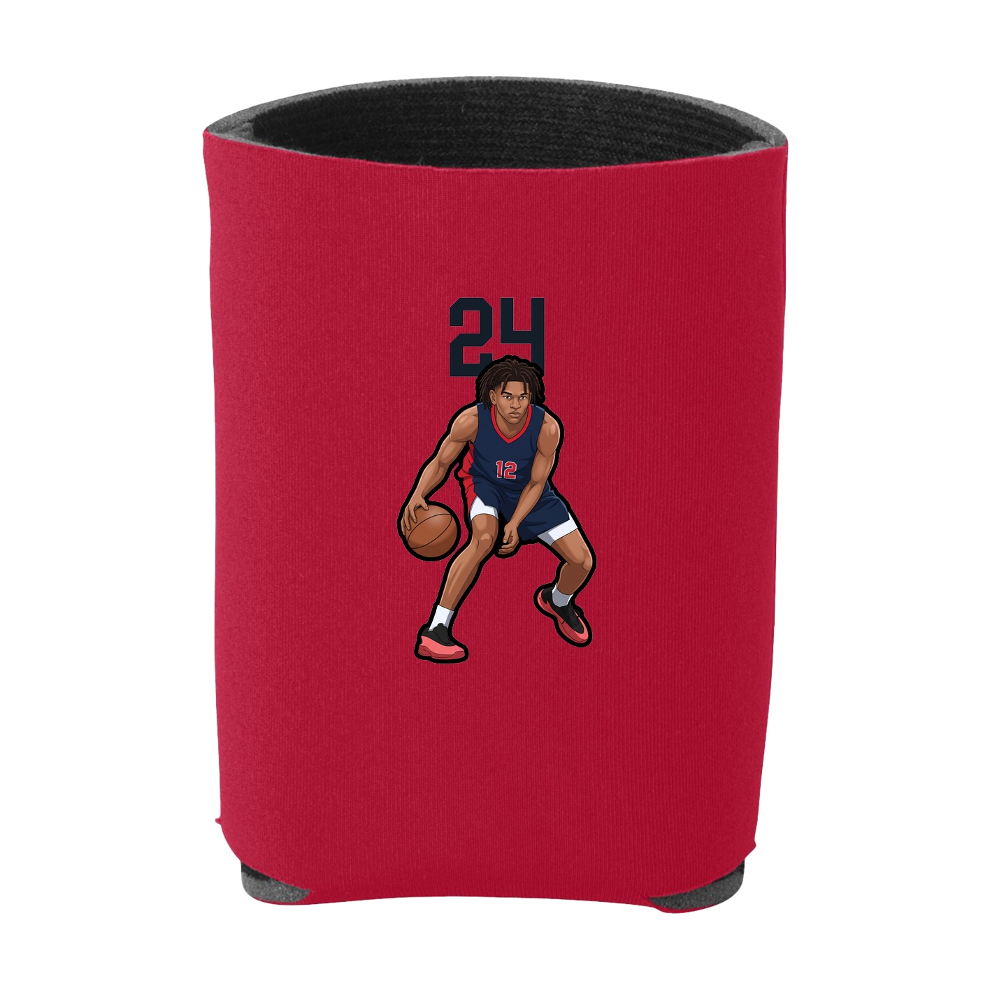 Can Holder — Number Top in Red