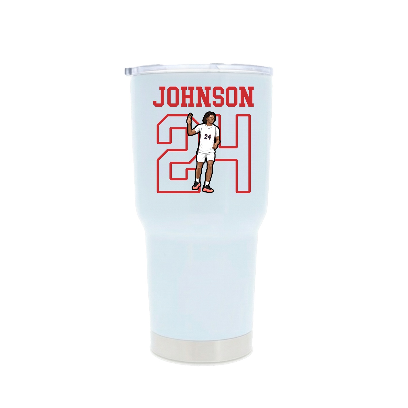 30oz Stainless Steel Tumbler — Shirsey in White