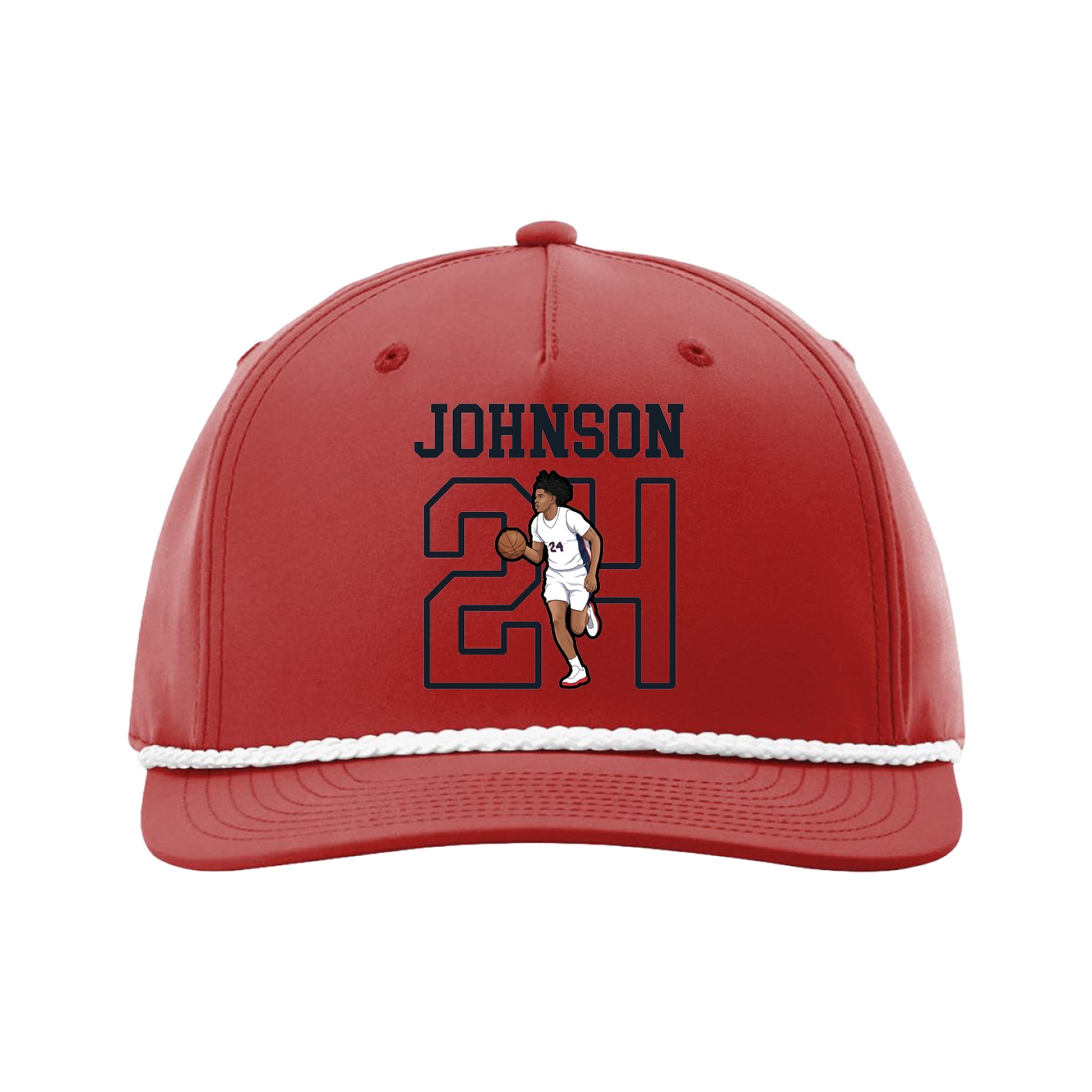 Five-Panel Classic Rope Cap — Shirsey in Red