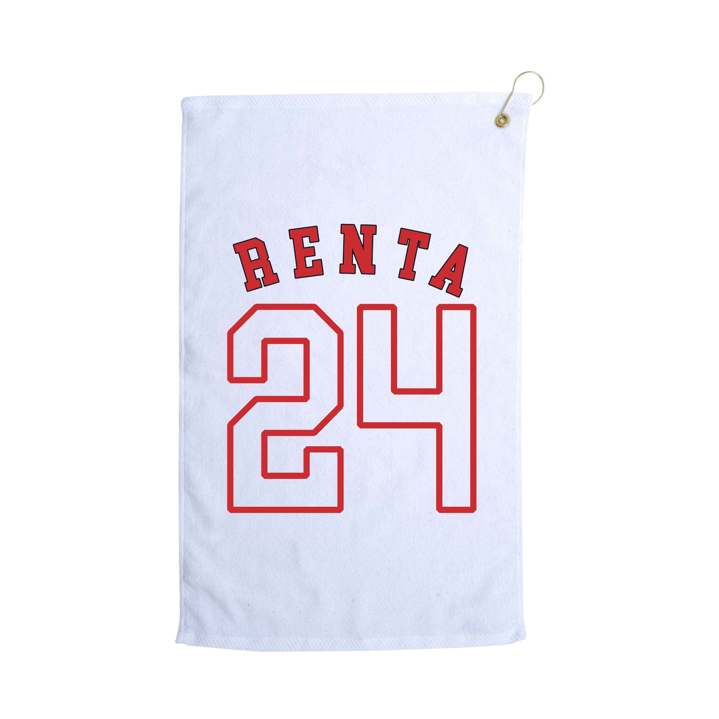 Golf Towel — Shirsey Arch in White
