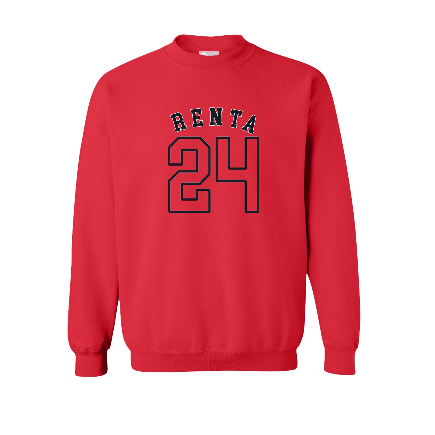 Fleece Crew — Shirsey Arch in Red