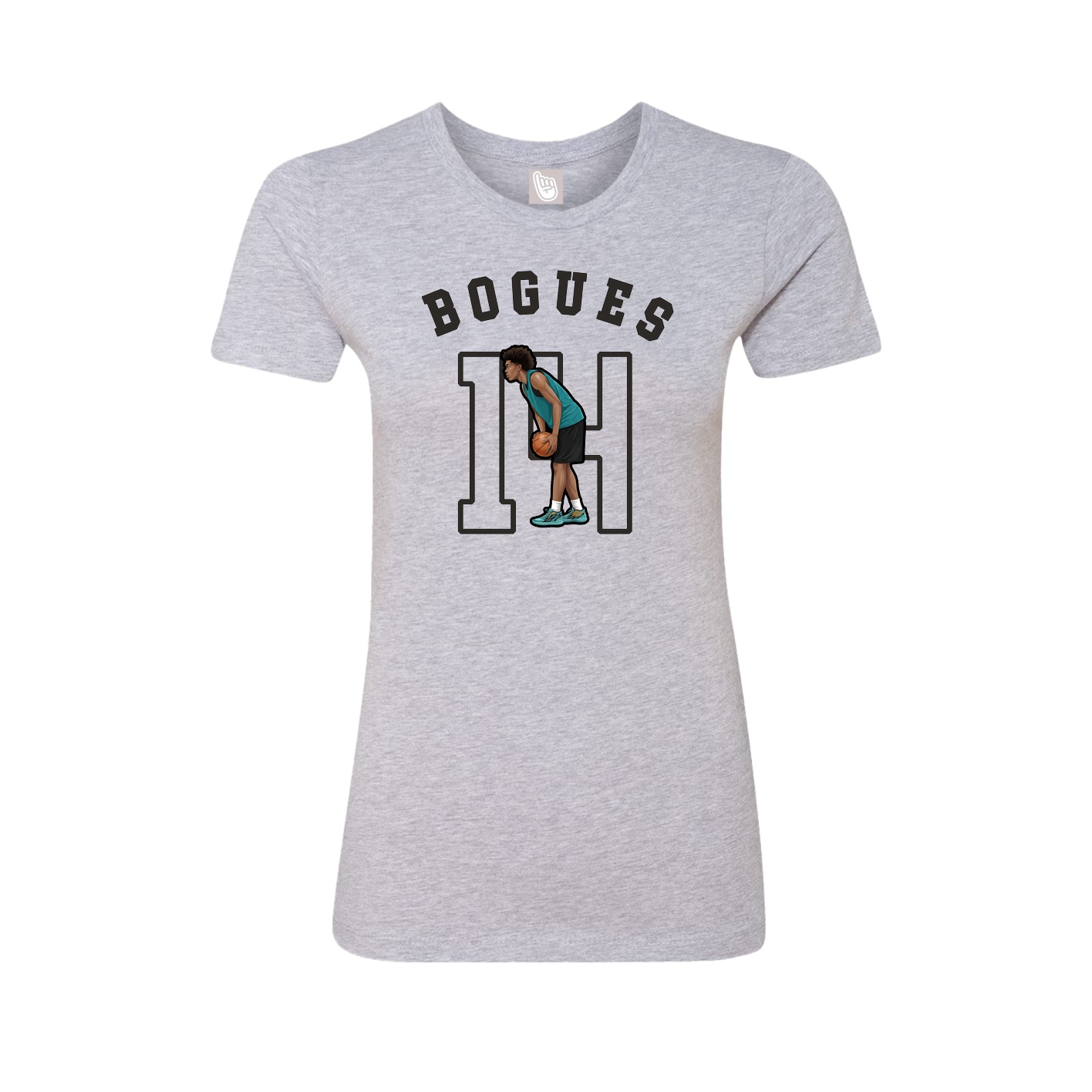 Fitted Women's Tee — Shirsey Arch in Grey