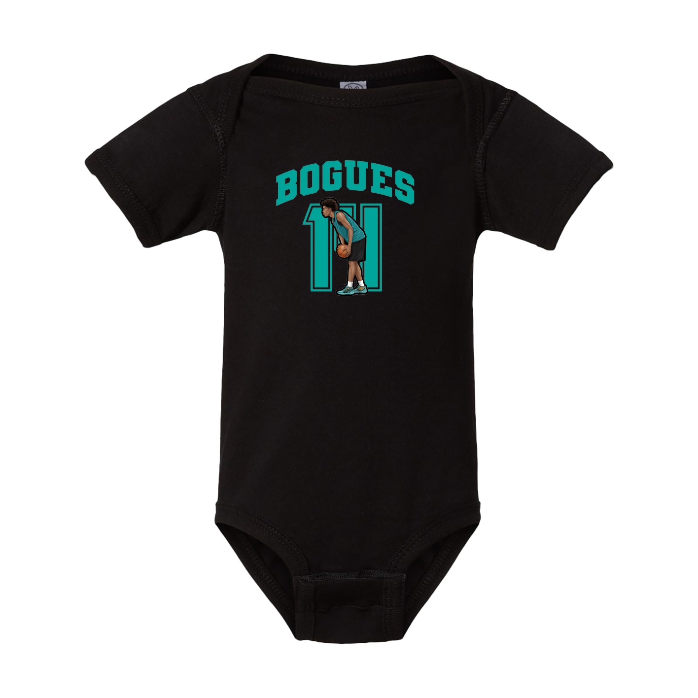 Baby Onesie — Number in Black