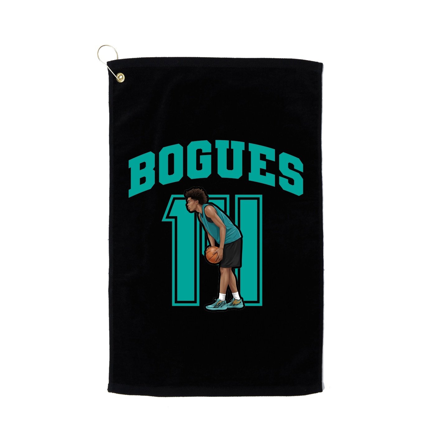 Golf Towel — Number in Black