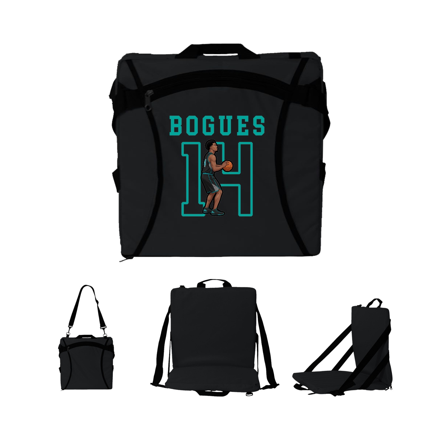 Folding Stadium Seat — Shirsey in Black