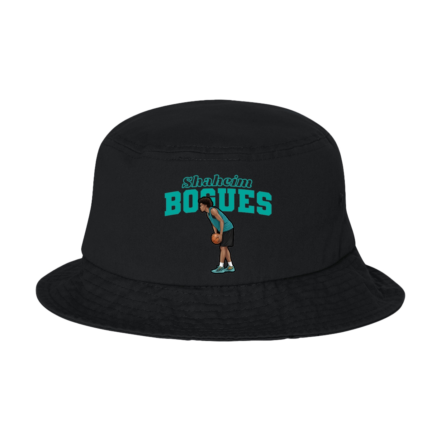 Bucket Cap — Name Arch in Black