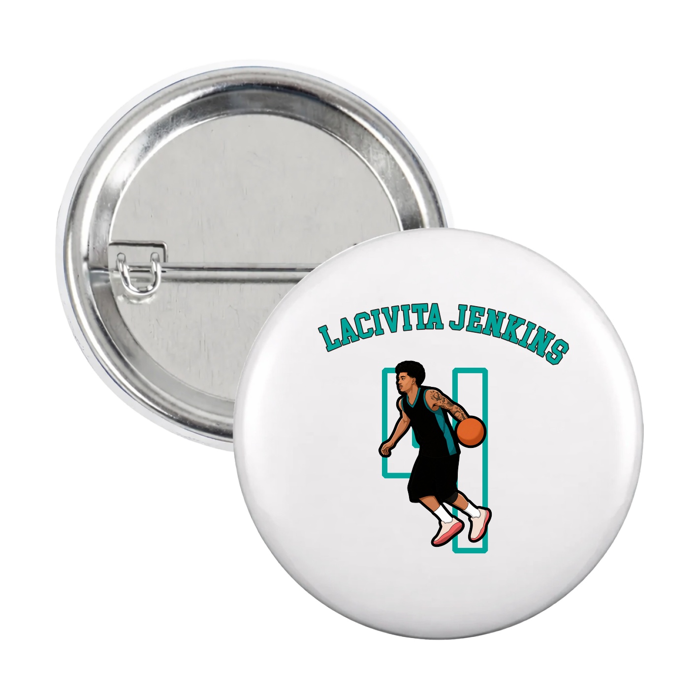 Game Day Button — Shirsey Arch in White