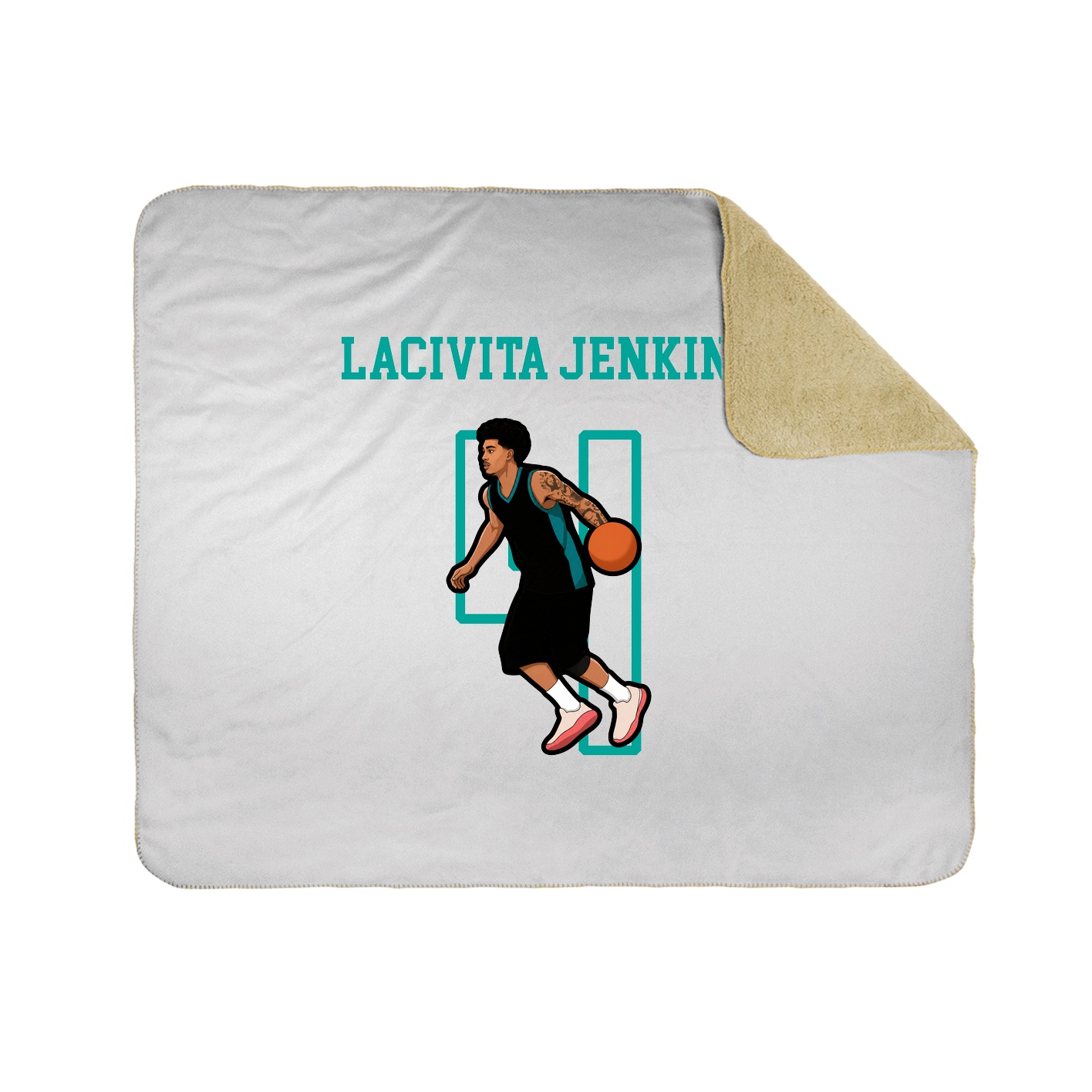 Throw Blanket — Shirsey in White