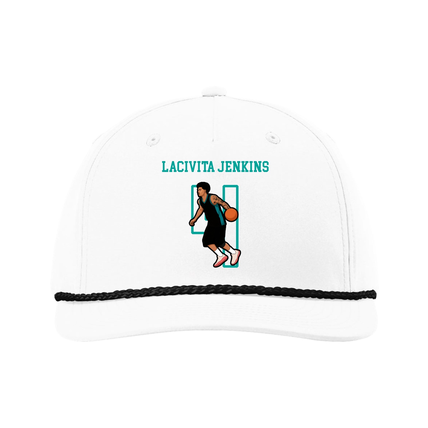 Five-Panel Classic Rope Cap — Shirsey in White
