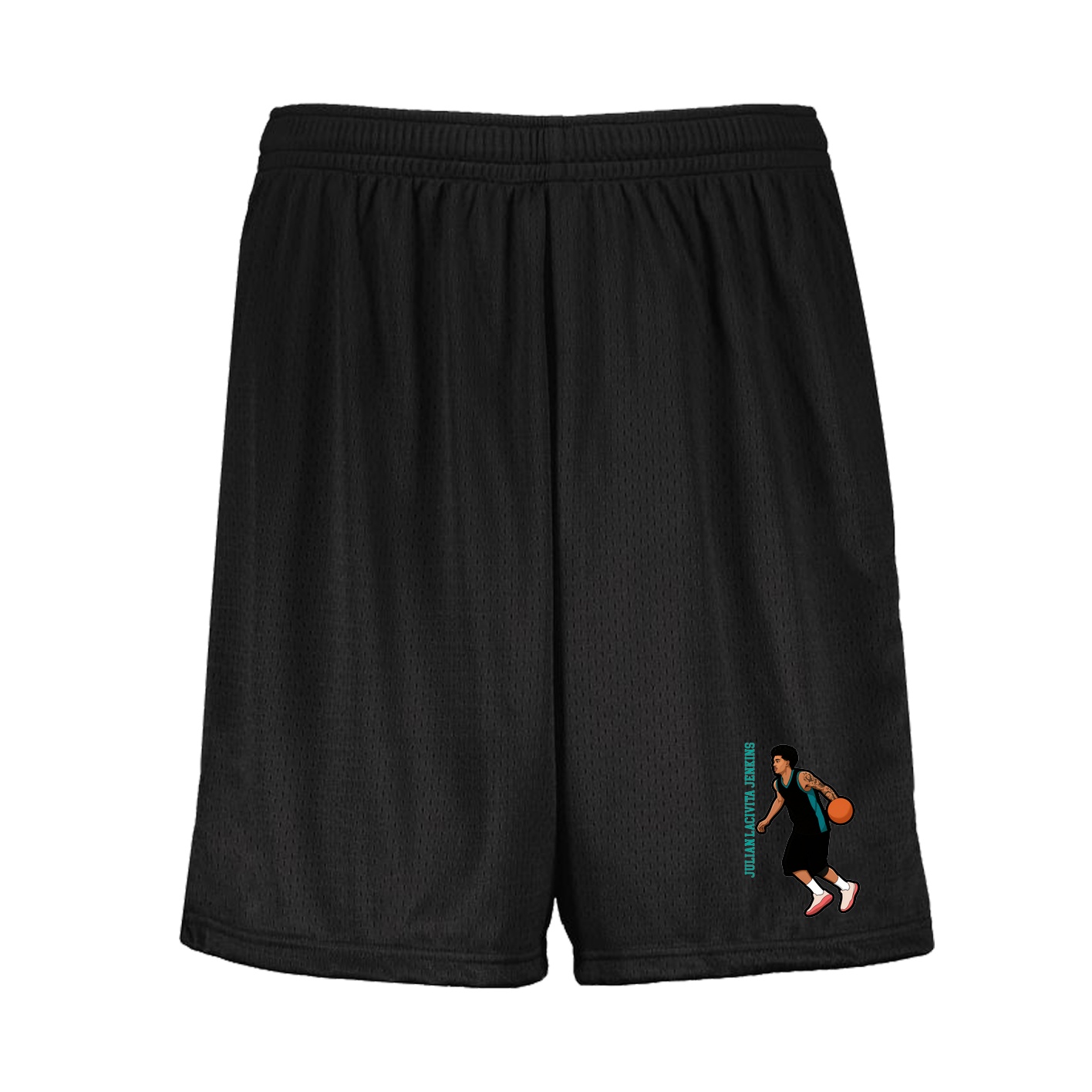 Shorts — Name Vertical in Black