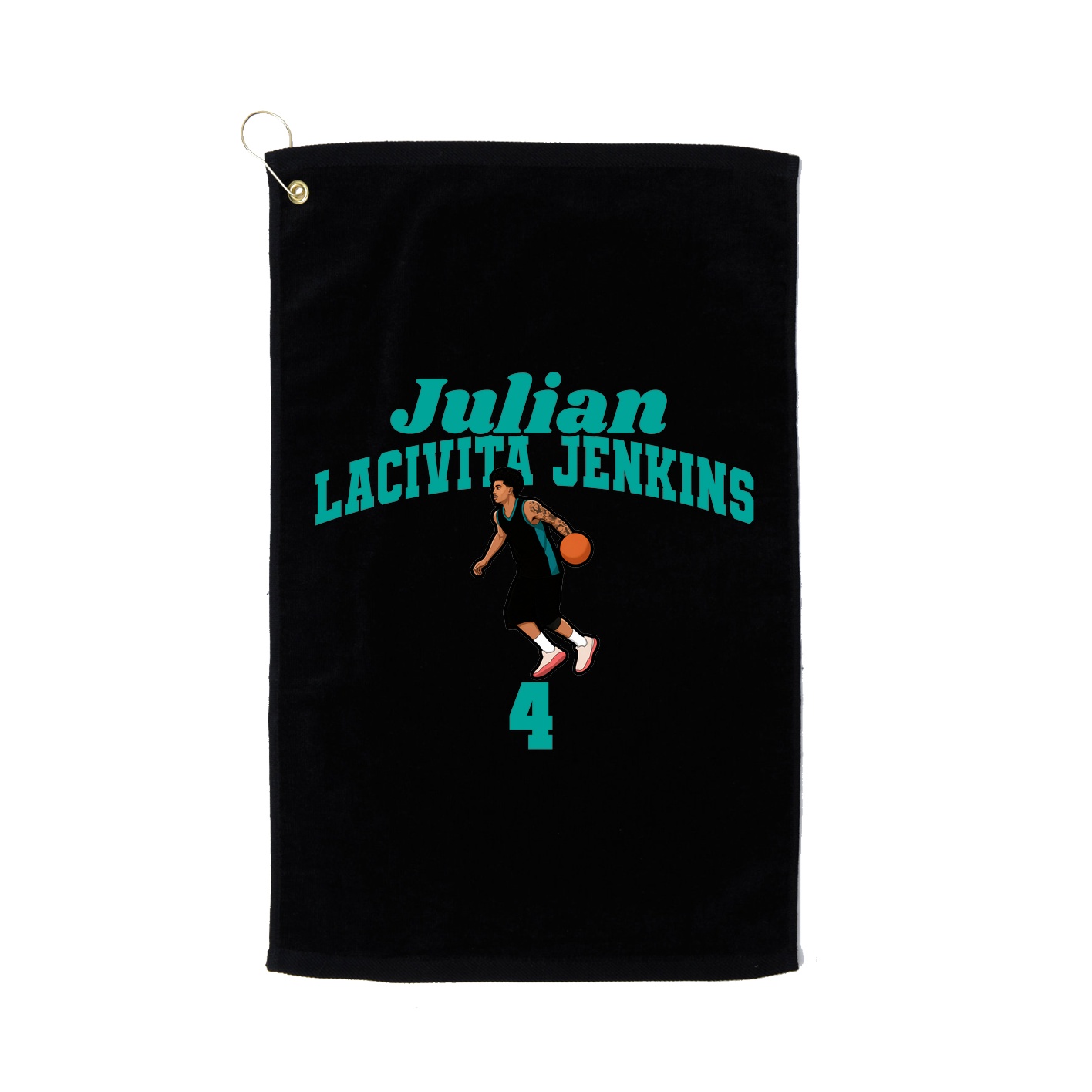 Golf Towel — Signature Arch in Black