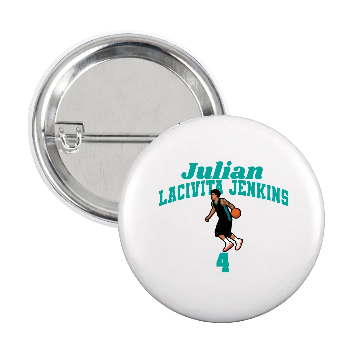 Game Day Button — Signature Arch in White