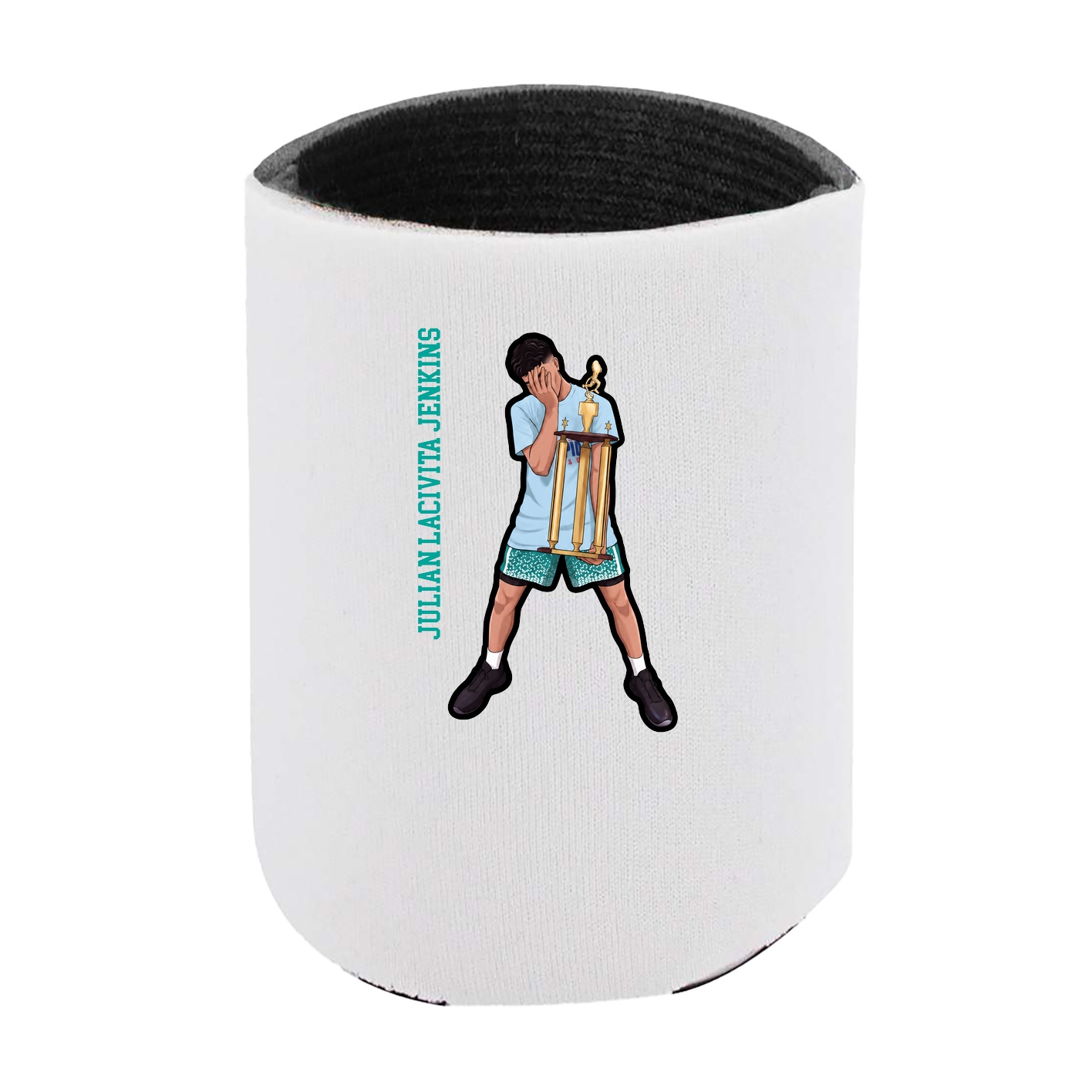Can Holder — Name Vertical in White