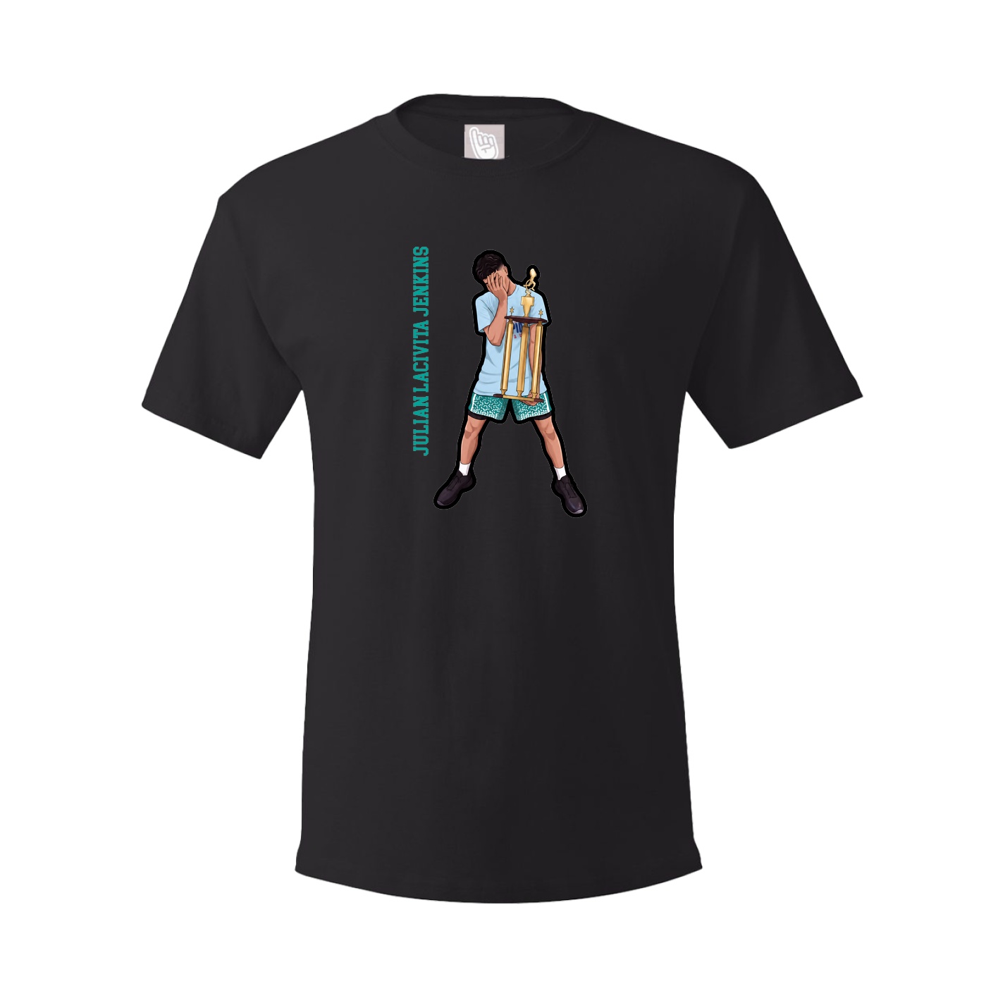 Tee — Name Vertical in Black