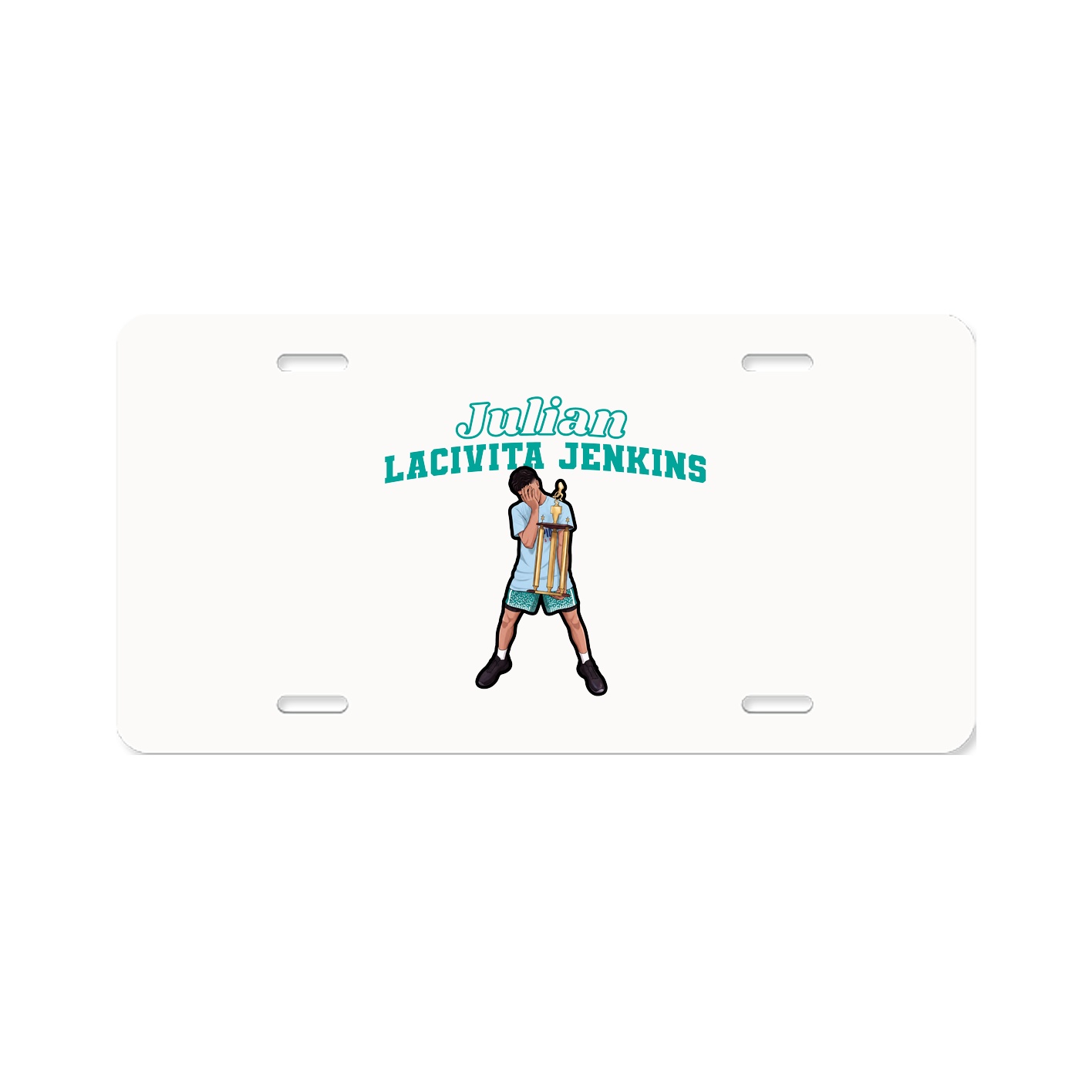 License Plate — Name Arch in Classic