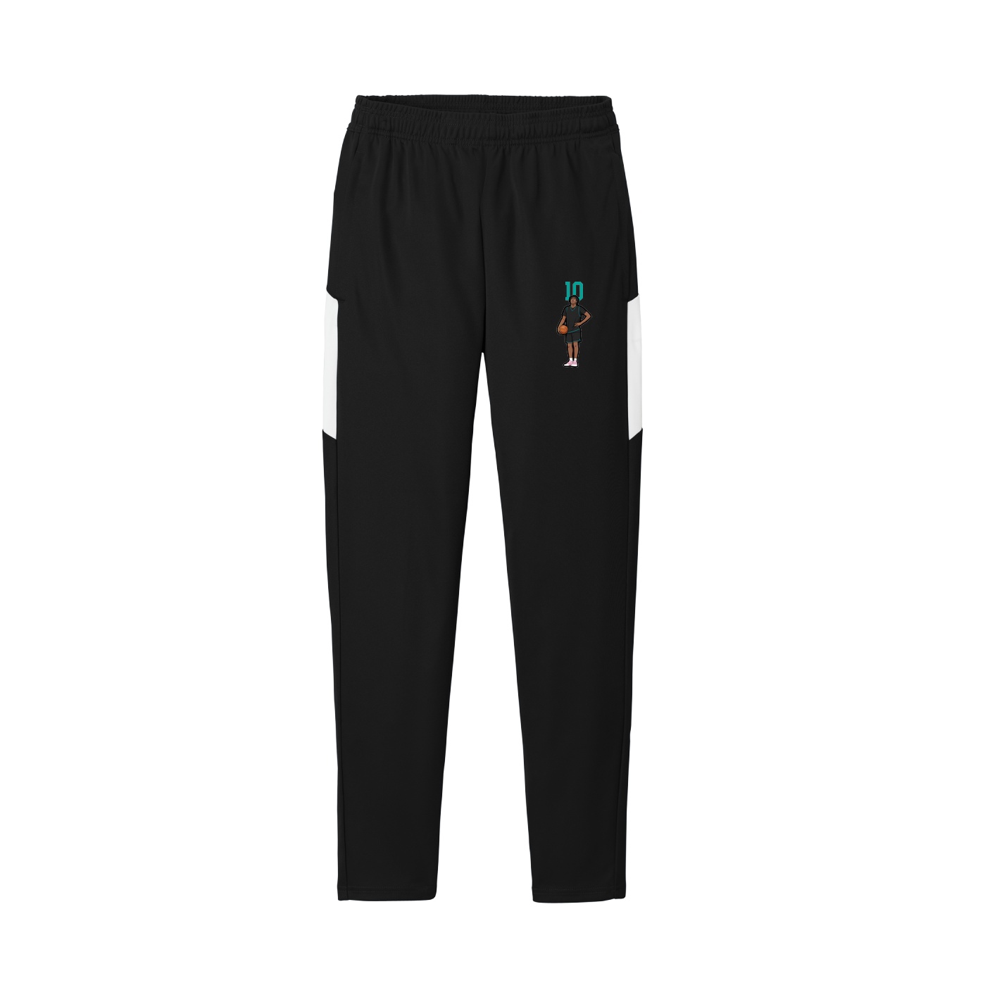 Team Travel Pant — Number Top in Black/White