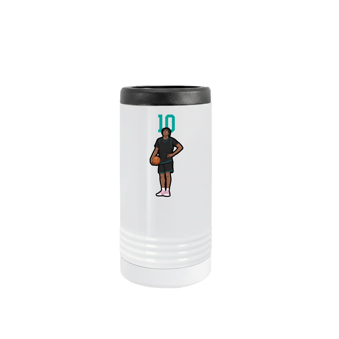 Slim Beverage Holder — Number Top in White