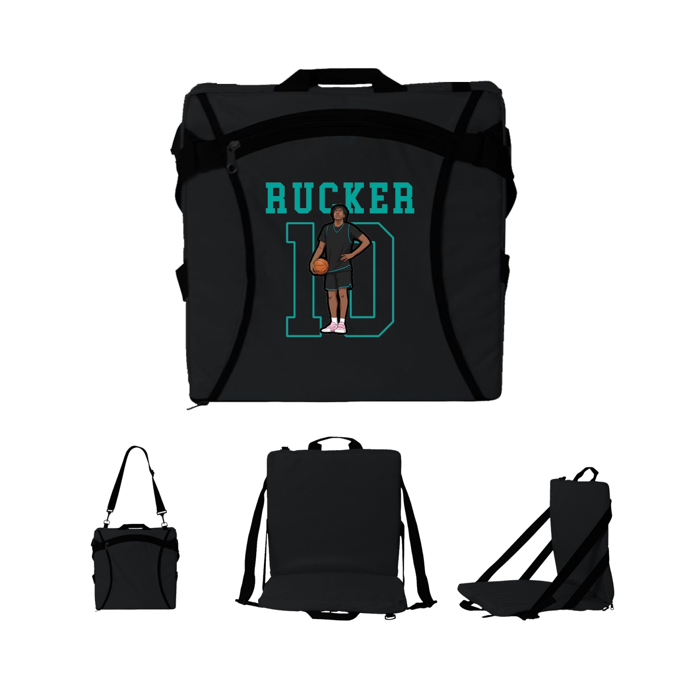Folding Stadium Seat — Shirsey in Black