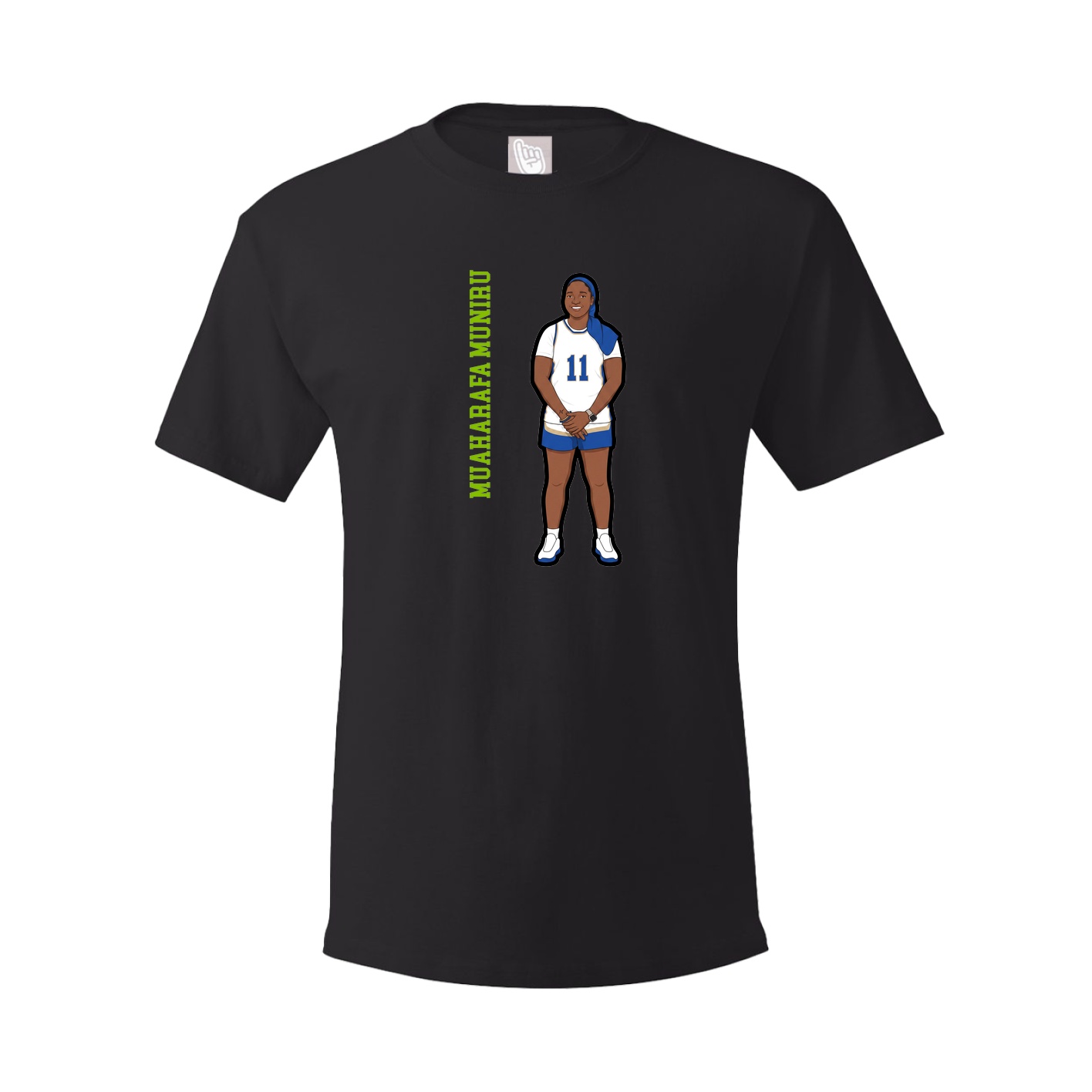 Youth Tee — Name Vertical in Black