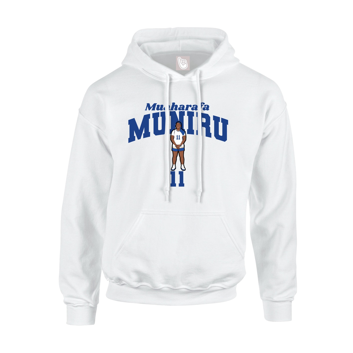 Youth Hoodie — Signature Arch in White
