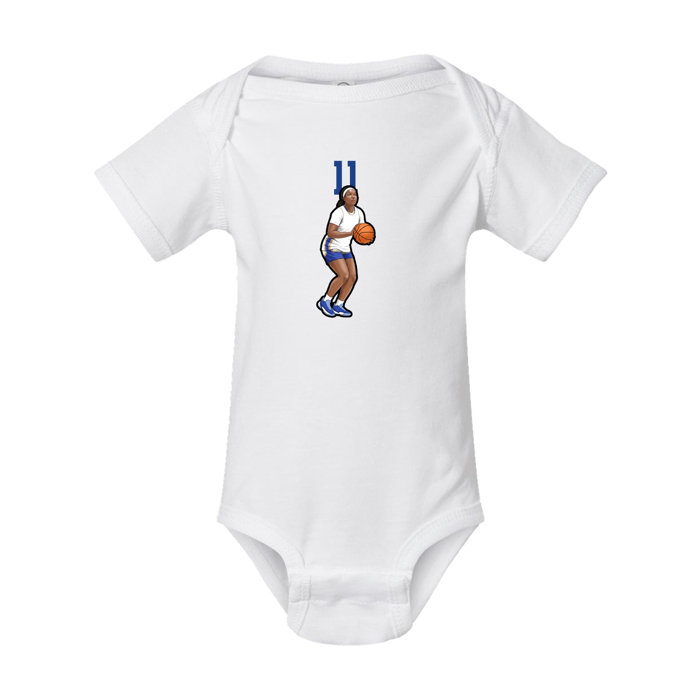 Baby Onesie — Number Top in White