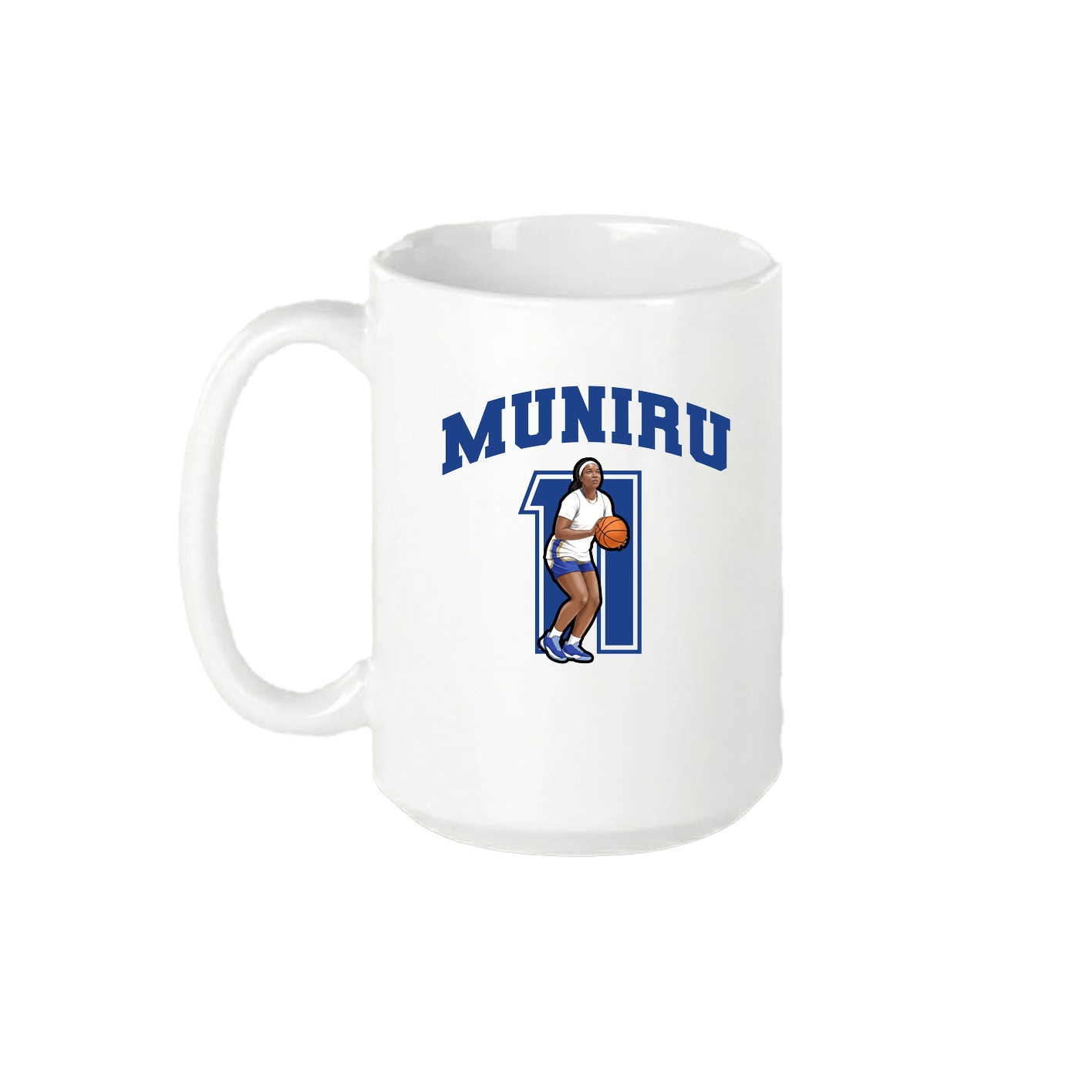 15oz Coffee Mug — Number in White