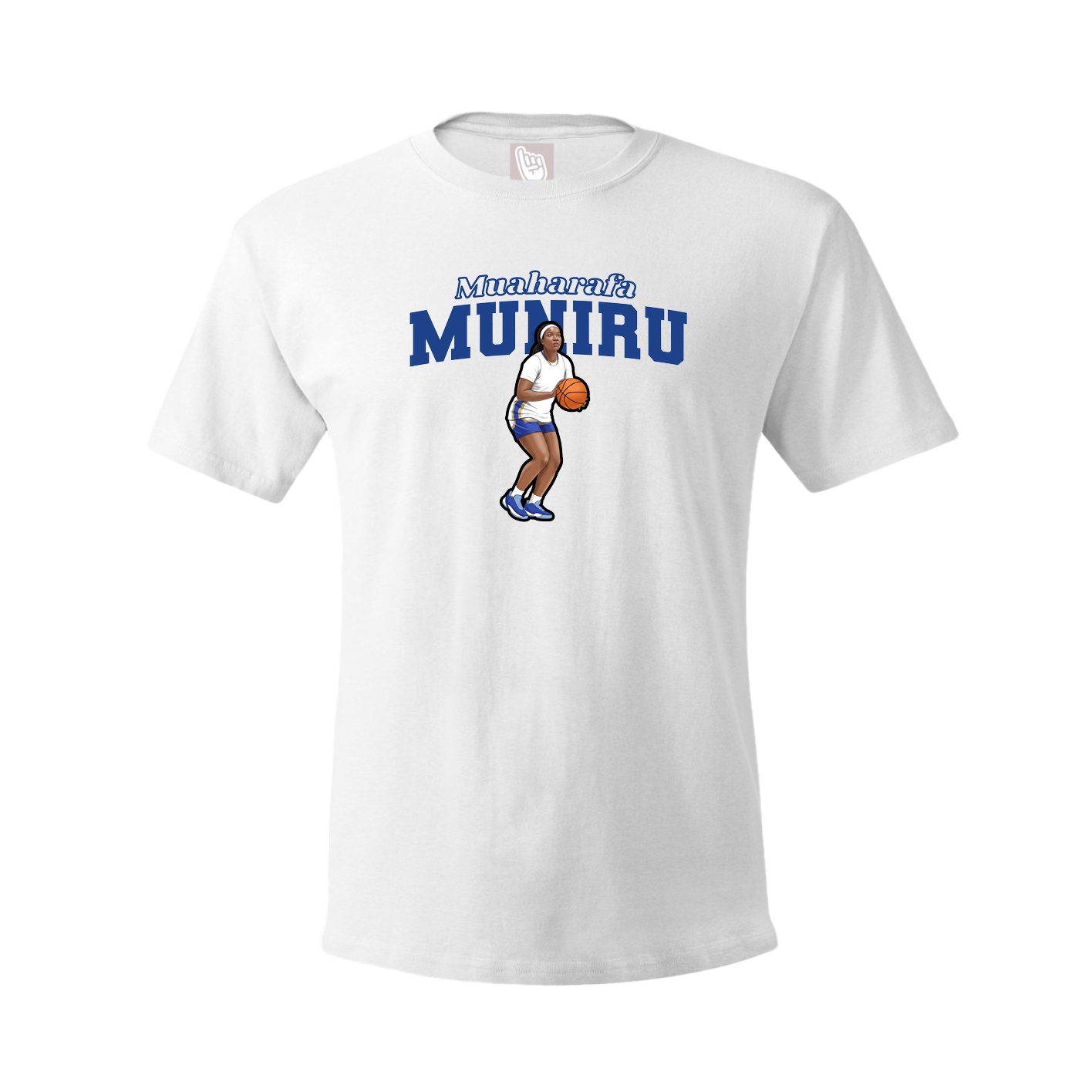 Youth Tee — Name Arch in White