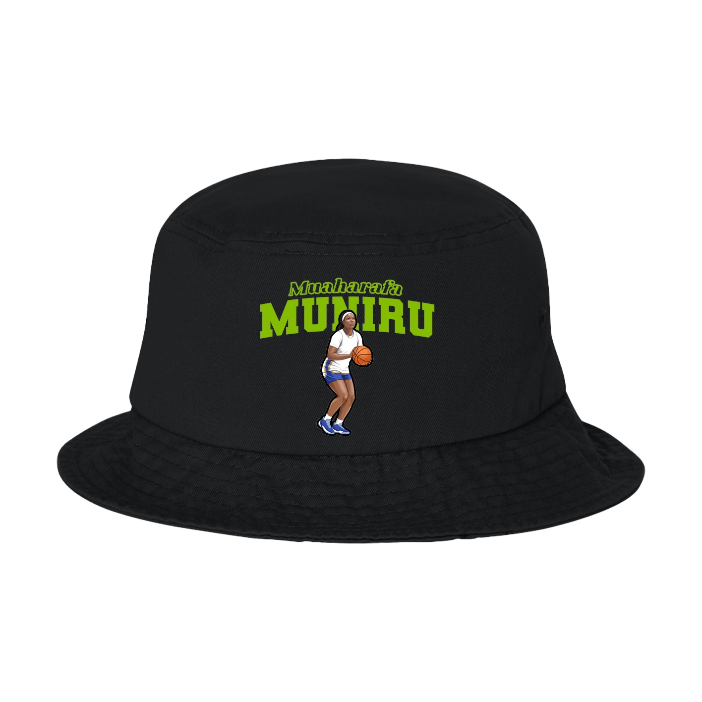 Bucket Cap — Name Arch in Black