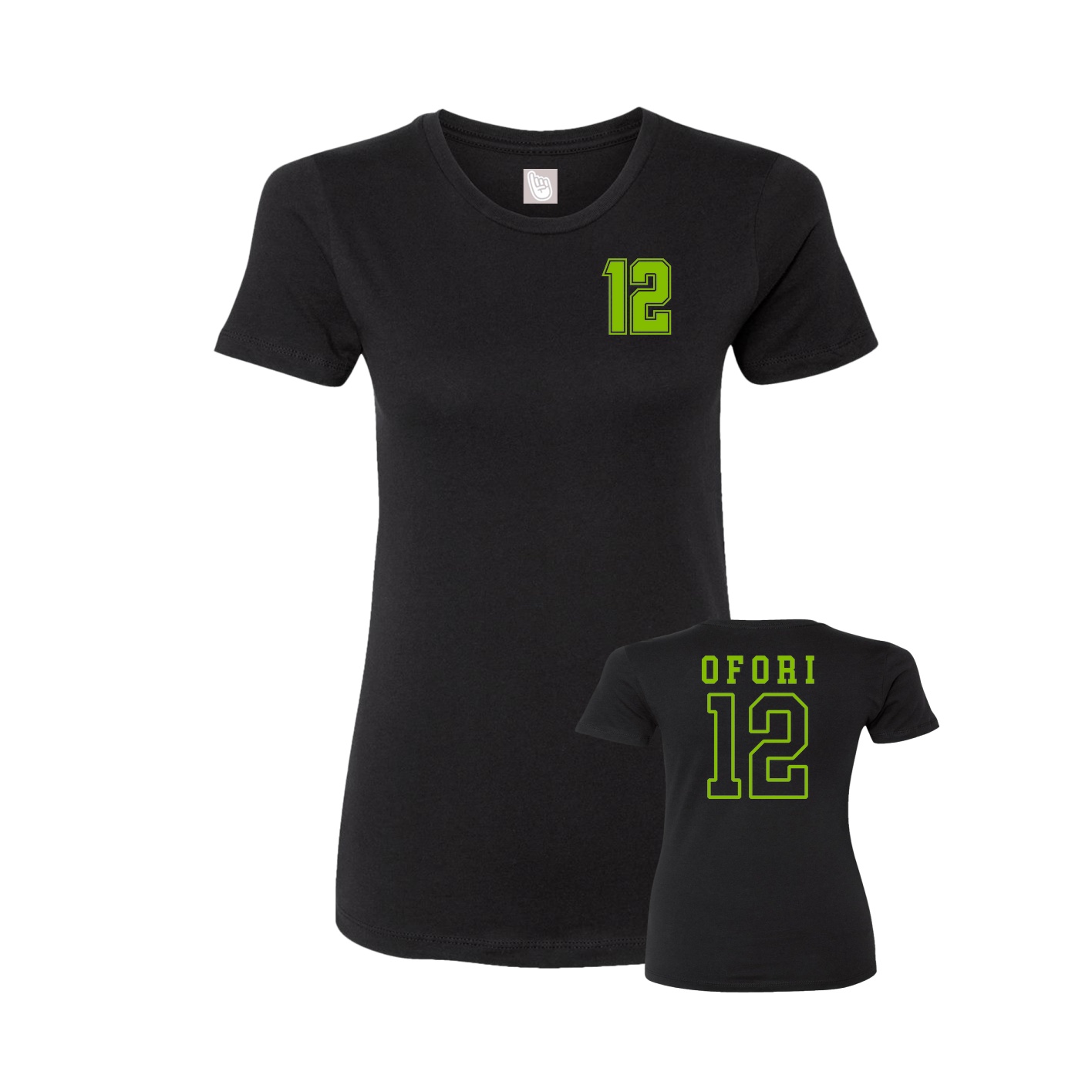 Womens Tee — Chest Back in Black