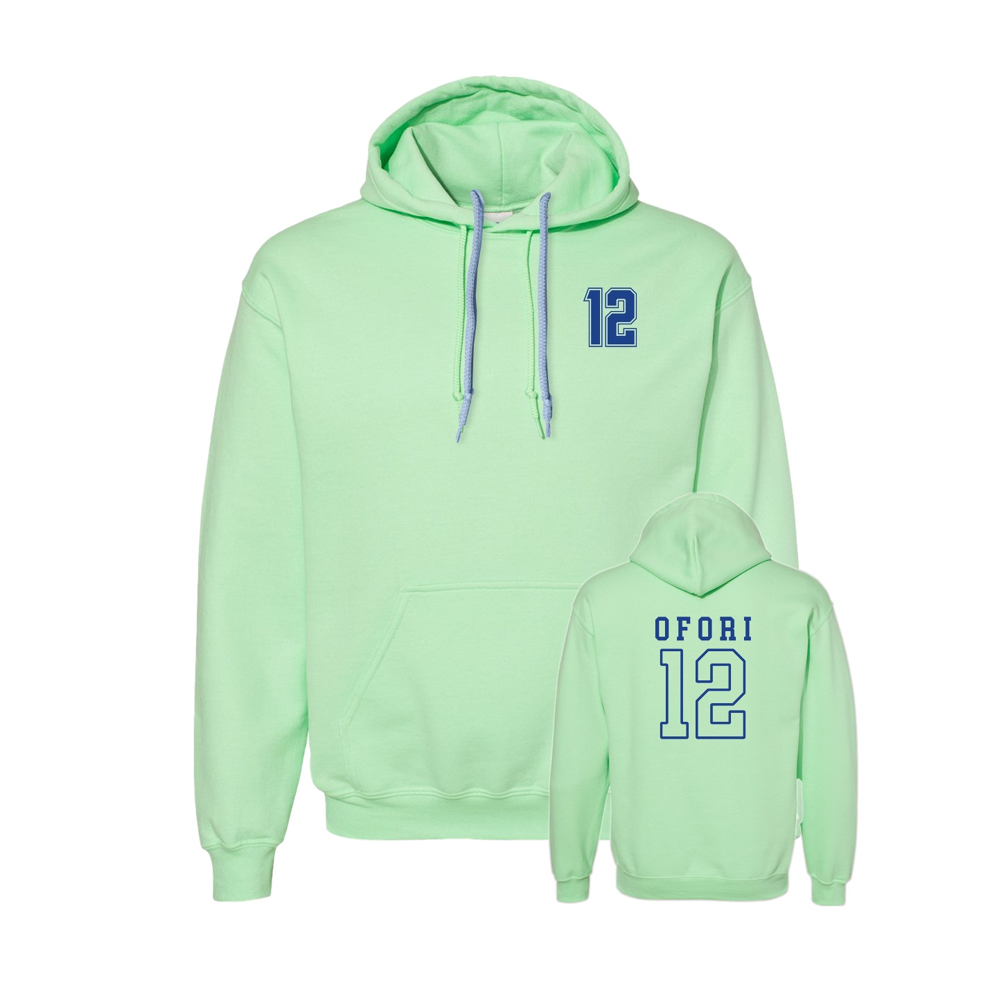 Hoodie — Chest Back in Green