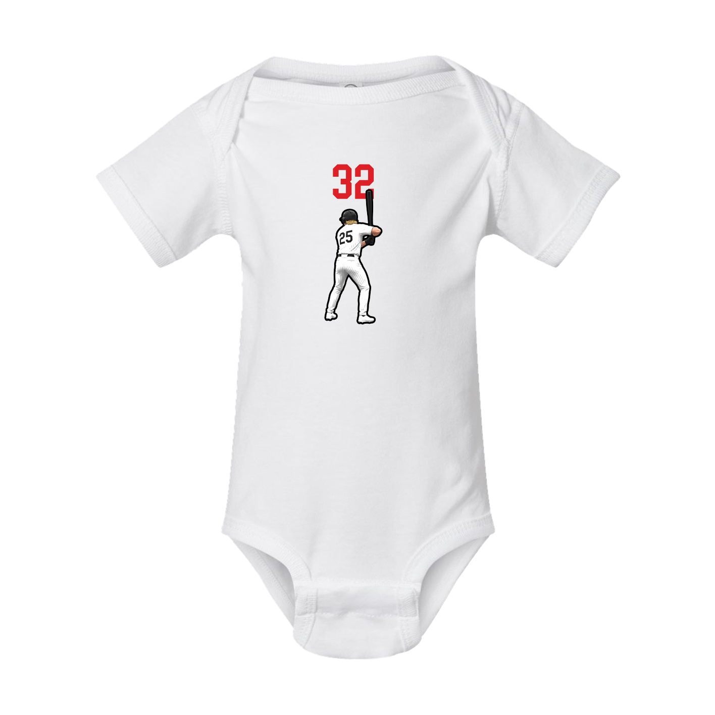 Baby Onesie — Number Top in White