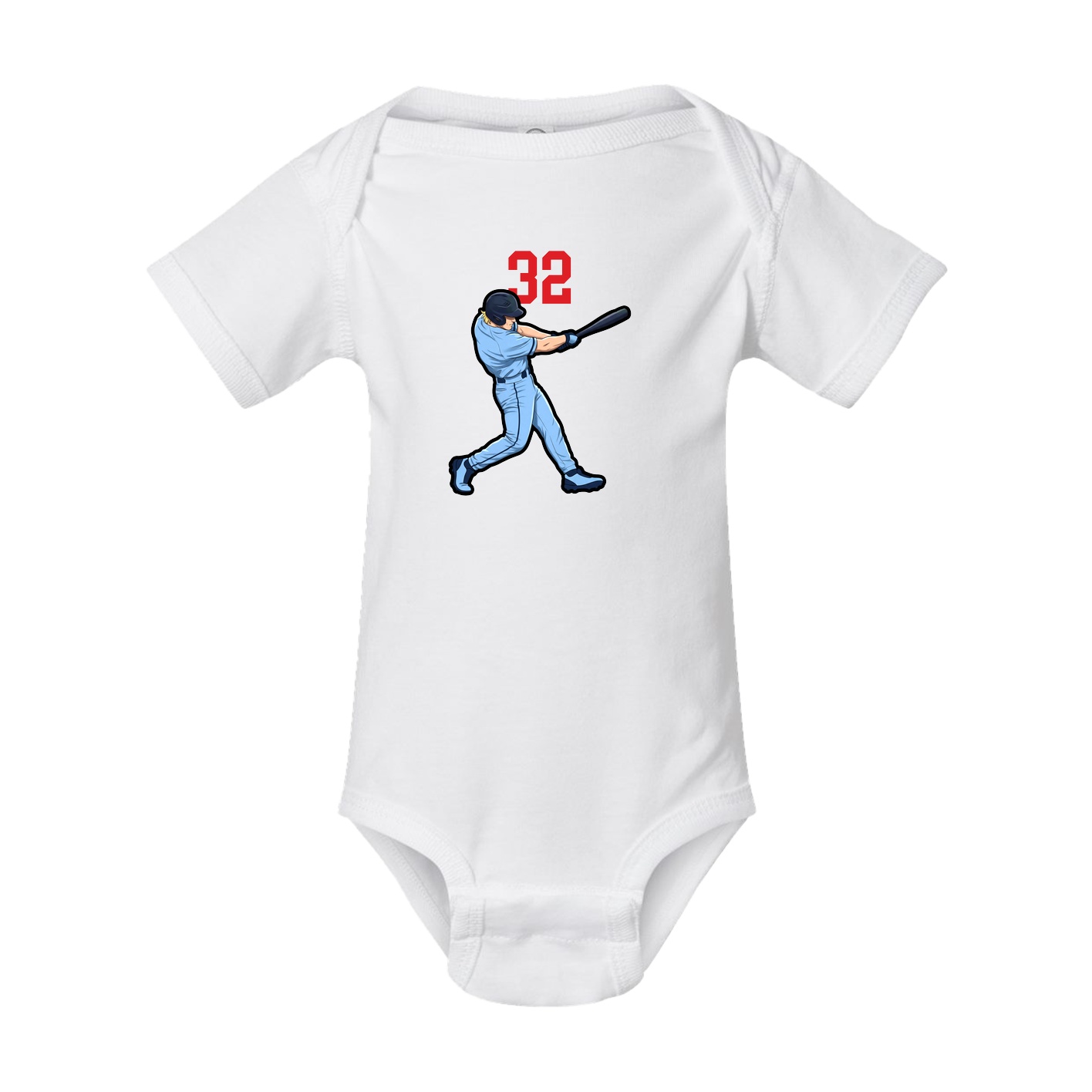 Baby Onesie — Number Top in White