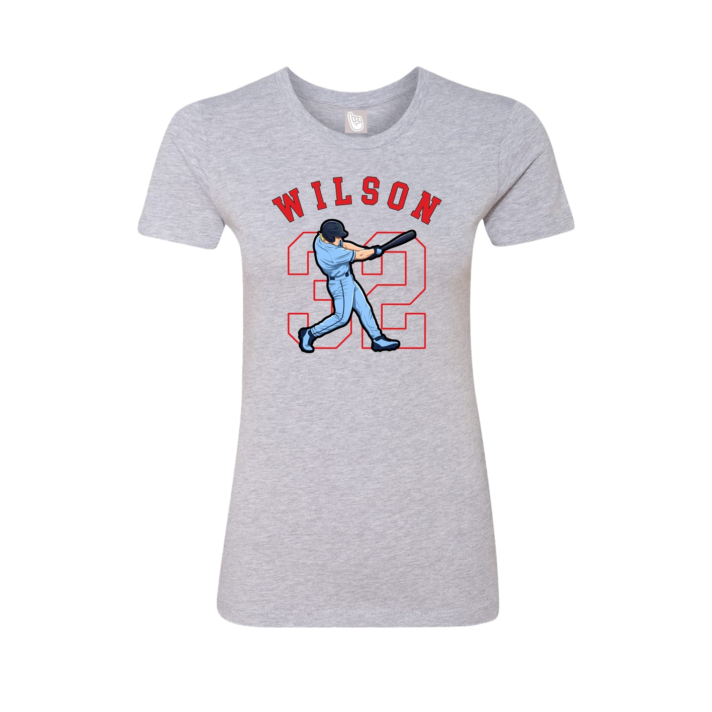 Fitted Women's Tee — Shirsey Arch in Grey