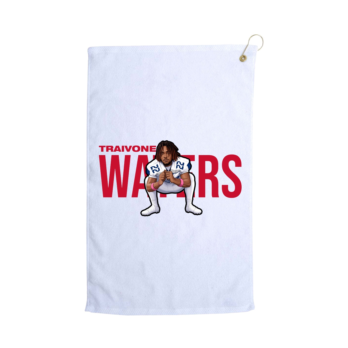 Golf Towel — Player Name in White